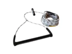 FATSAC 80' Wake Rope & T-Bar Handle Combo - Black & White
