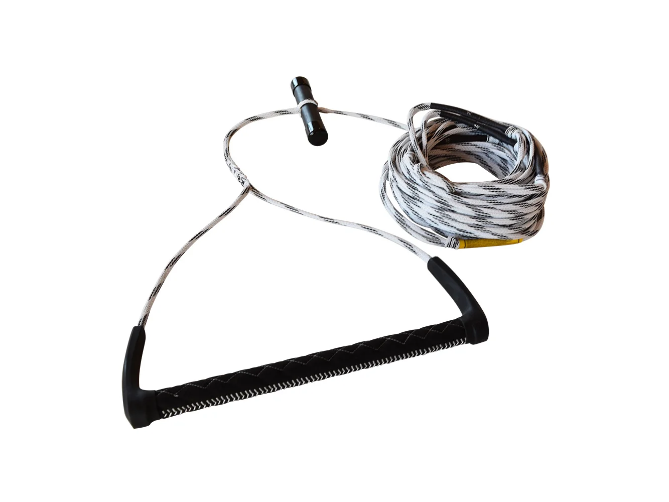 FATSAC 80' Wake Rope & T-Bar Handle Combo - Black & White