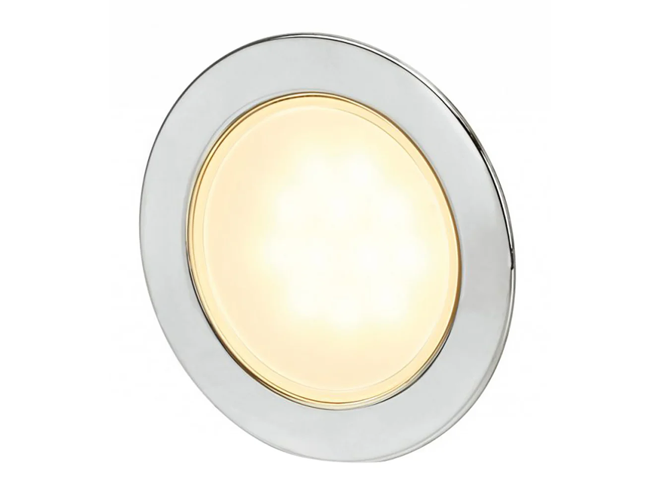 Hella Marine Round Warm White EuroLED 95 Gen 2 LED Down Light - Stainless Steel Rim