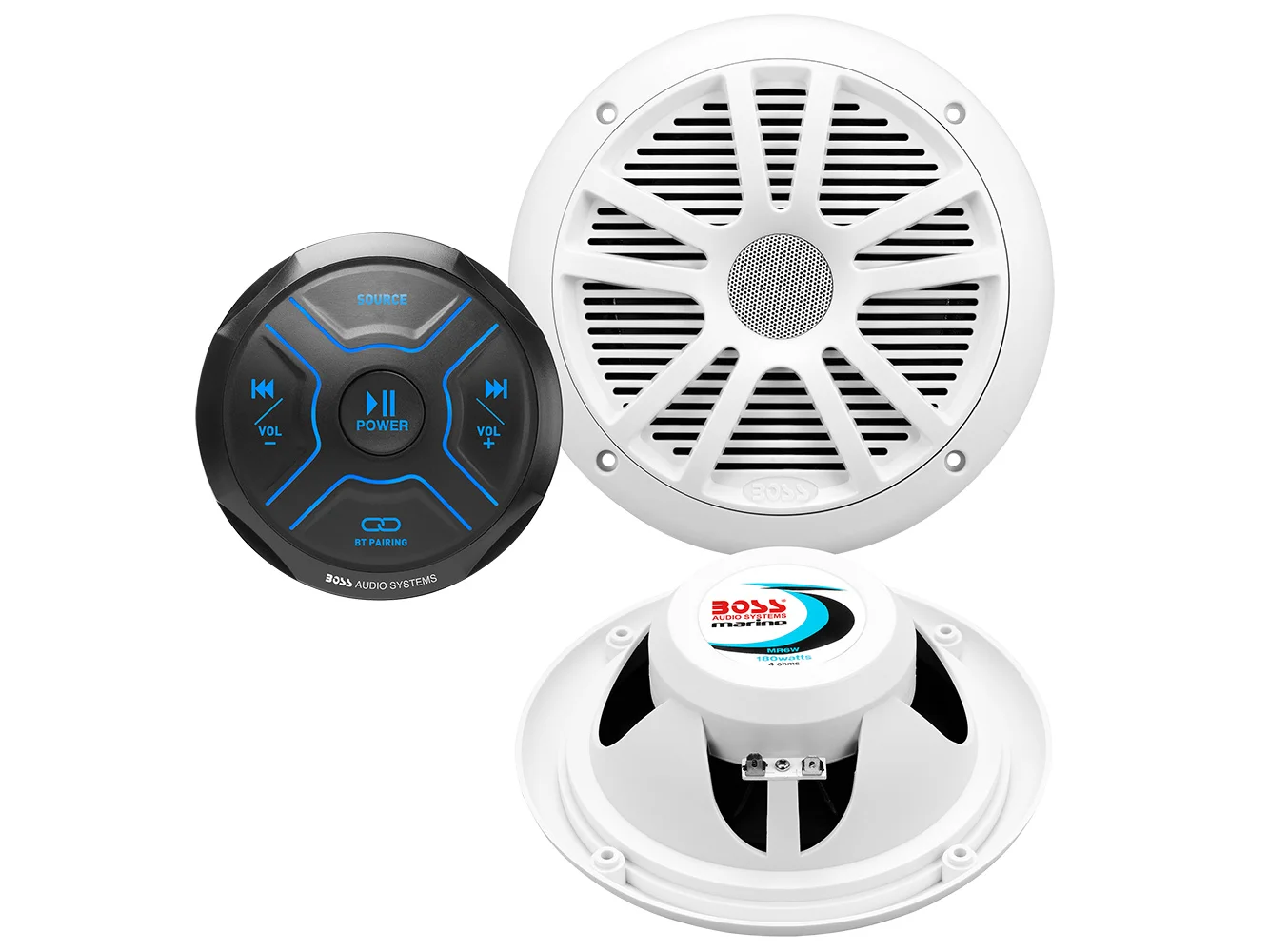 Boss Audio MG150W.6 Kit w/MGR150B & 2 MR6W Speakers