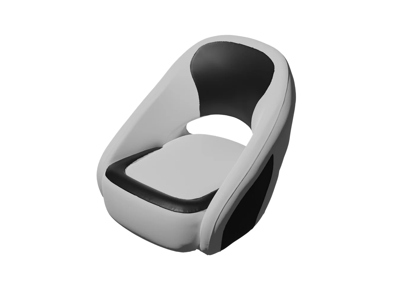 TACO Caladesi Smooth Bucket Seat - Grey/Black