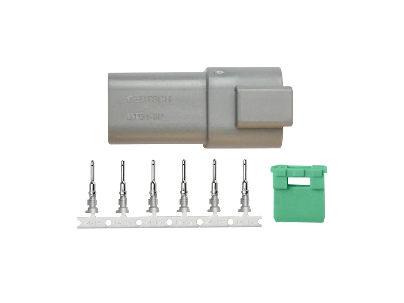 Pacer DT Deutsch Receptacle Repair Kit - 14-18 AWG (6 Position)