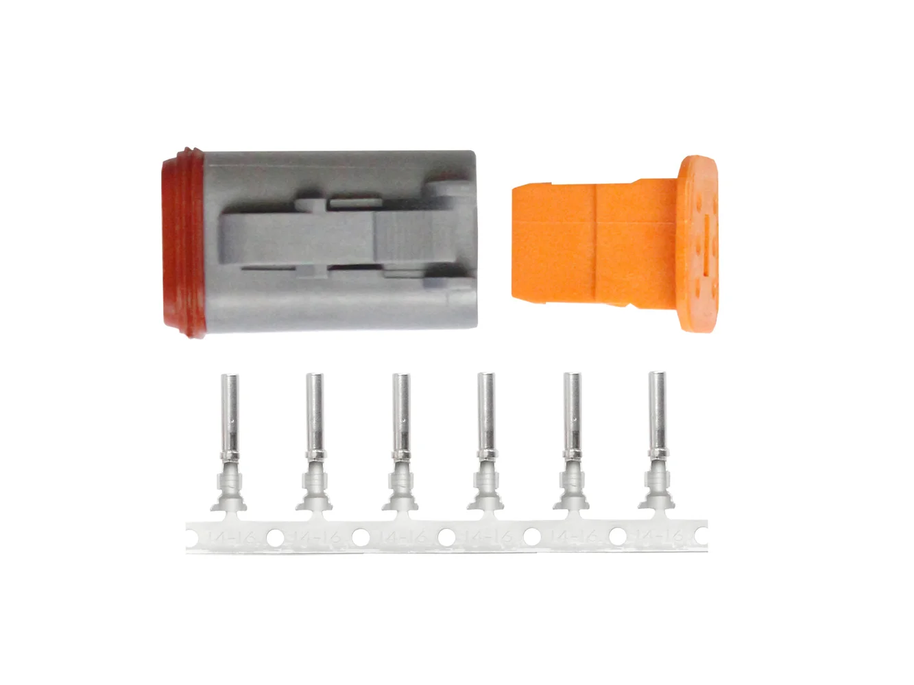 Pacer DT Deutsch Plug Repair Kit - 14-18 AWG (6 Position)