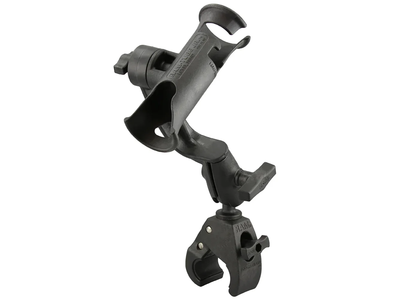 RAM Mount RAM® Tube Jr.™ Rod Holder w/Revolution Arm & RAM® Tough-Claw™ Base