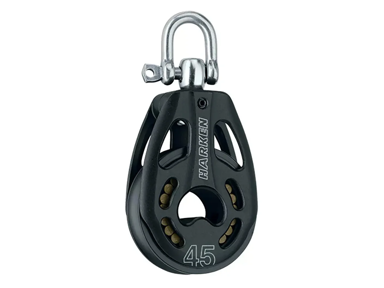 Harken 45mm Aluminum Black Magic Air Block w/Swivel