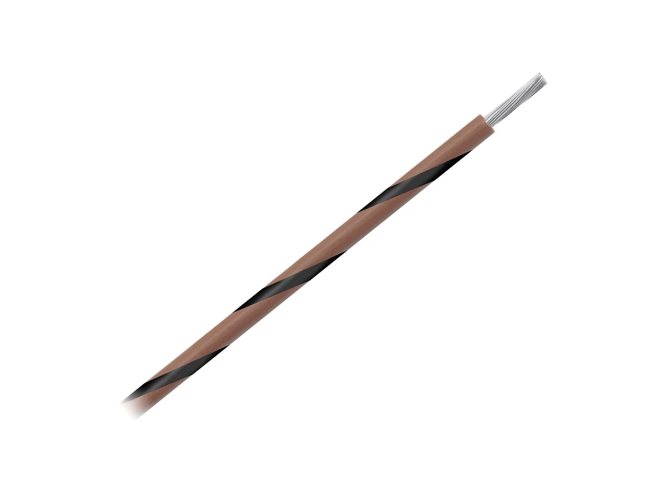 Pacer 14 AWG Gauge Striped Marine Wire 1000' Spool - Brown w/Black Stripe