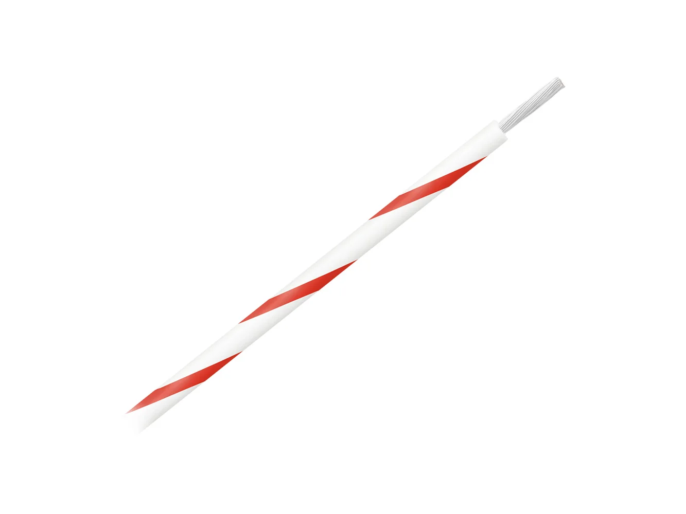 Pacer 14 AWG Gauge Striped Marine Wire 500' Spool - White w/Red Stripe