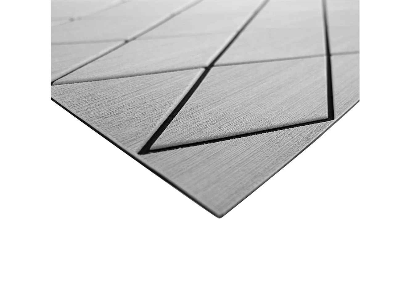 SeaDek 40" x 80" 6mm Two Color Diamond Full Sheet - Brushed Texture - Storm Grey/Black (1016mm x 2032mm x 6mm)