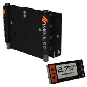 IMPULSE 8" Set Back Electric Jack Plate w/Smart Control - Black Anodized
