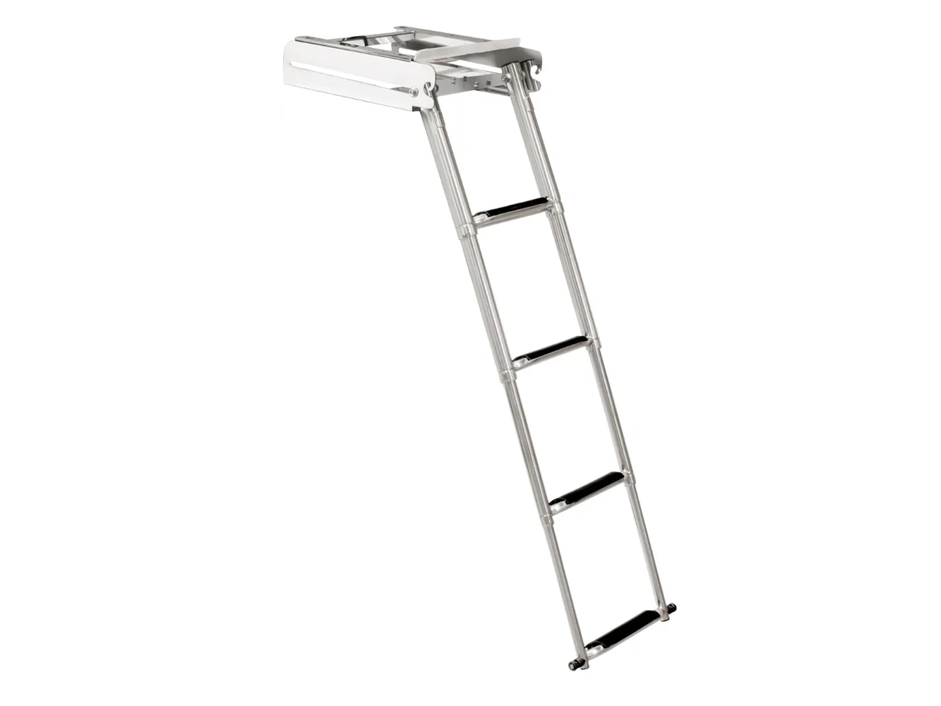 Whitecap 304 Stainless Steel 4-Step Sliding Under Platform Ladder