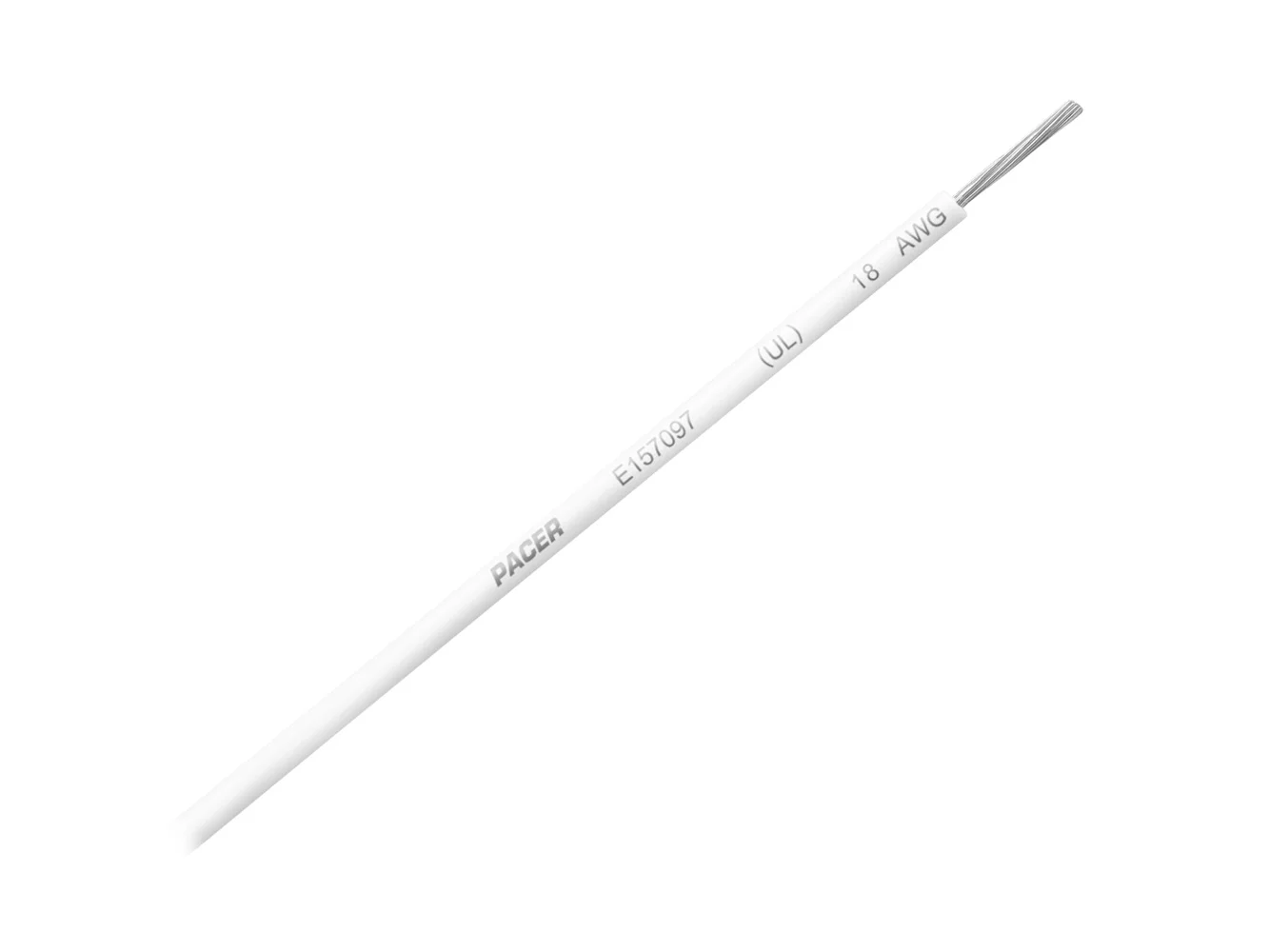 Pacer White 18 AWG UL Marine Wire - 35'