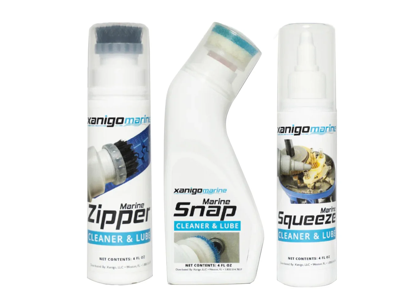 Xanigo Marine 3-Piece Marine Zipper & Snap Lube Set