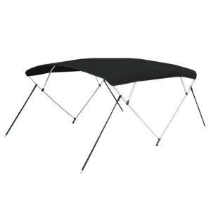 Carver 3 Bow 5481U Bimini Top with Boot - Black Acrylic