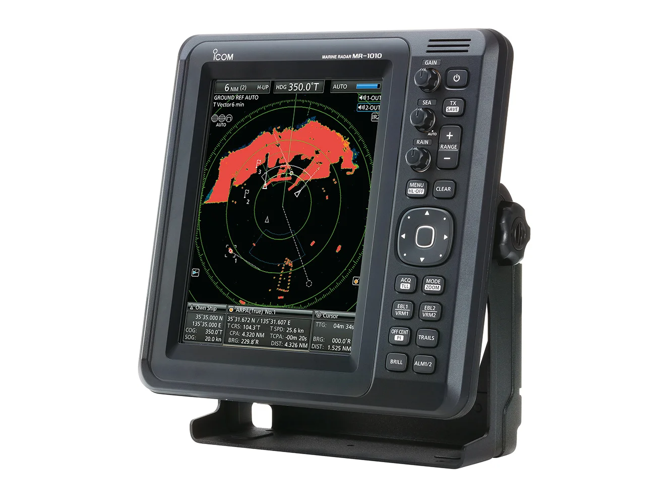 Icom MR1010RII 4kW Marine Radar Color LCD