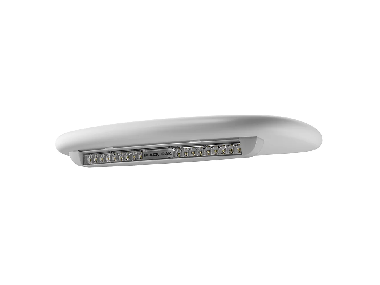 Black Oak Low Profile Marine Bar - Flood - Undermount - White