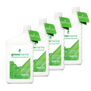 POWER-POLE 4 Pack Green Marine Fluid 1qt bottle | GM-iso32-qt-4pk
