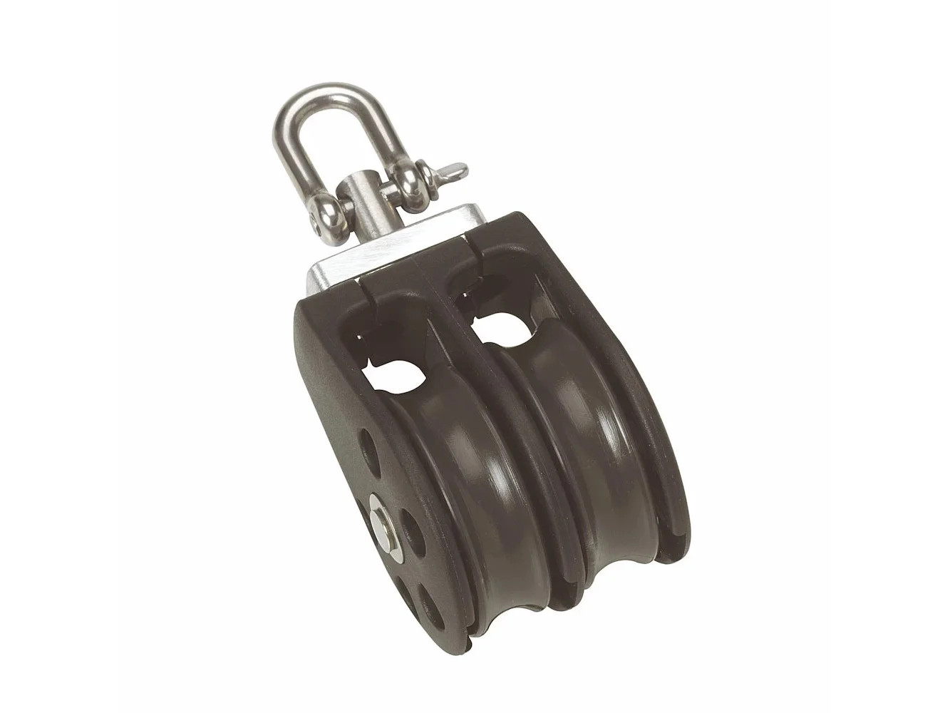 Barton Size 1 30mm Plain Bearing Pulley Block Double w/Swivel