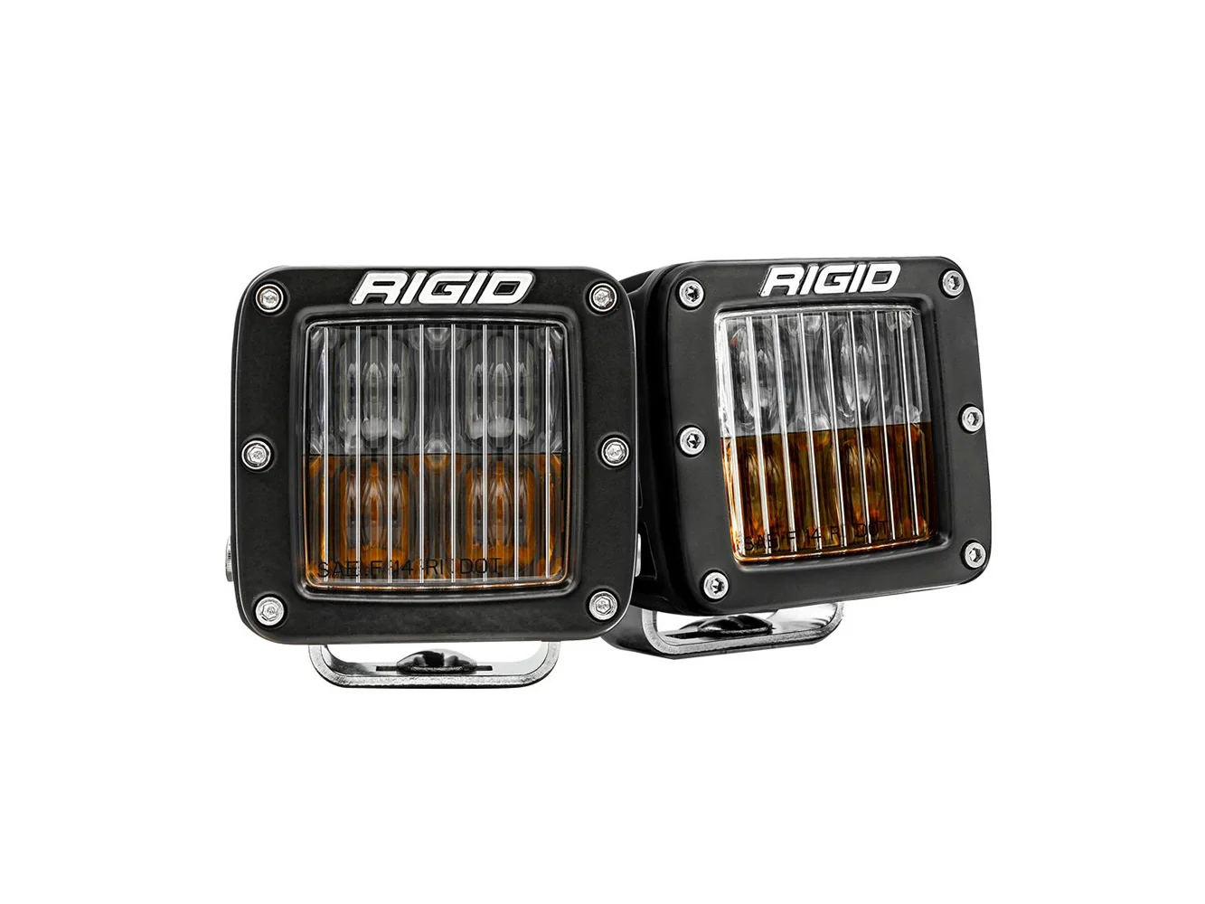 RIGID Industries D-Series LED SAE Fog Beam - Yellow/White - Set of 2