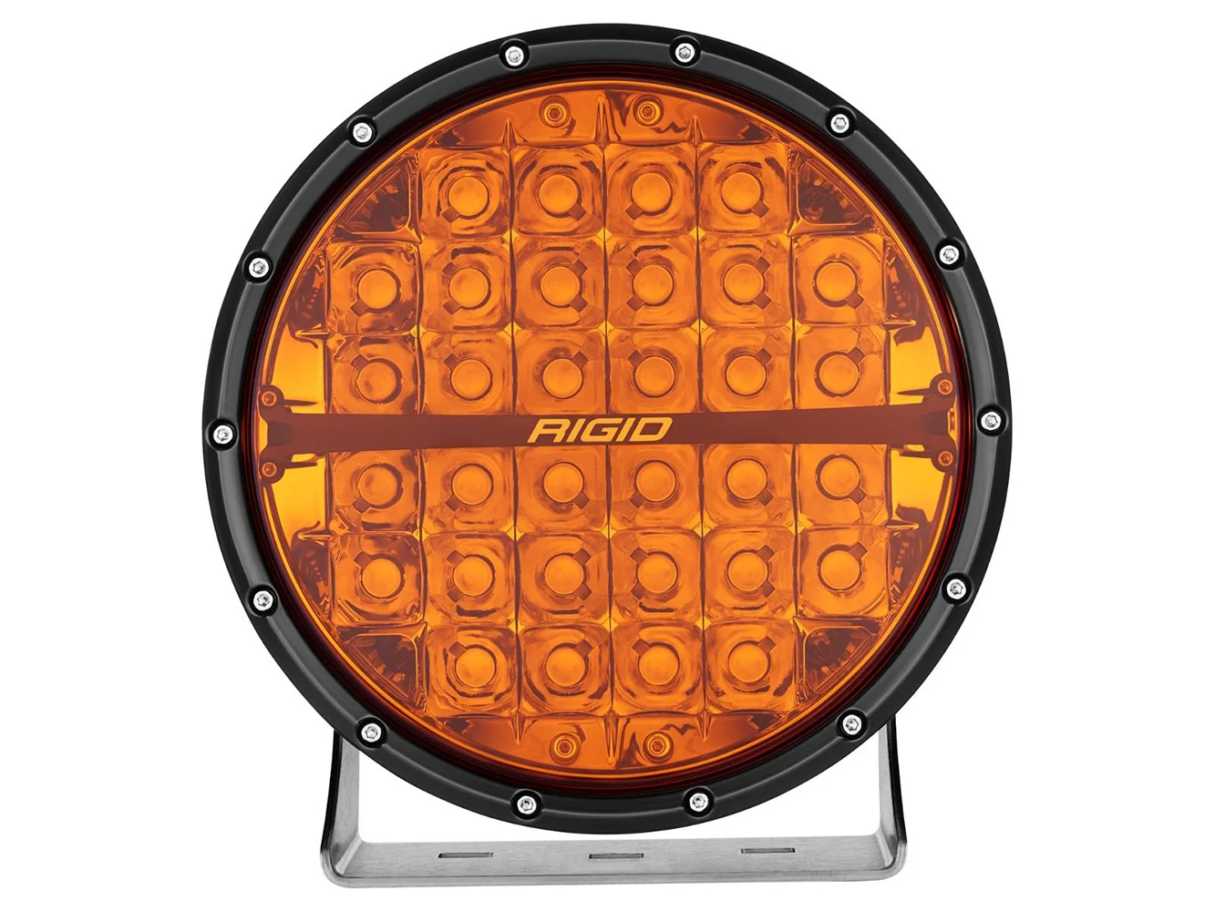 RIGID Industries 360-Series Amber Pro 9" Offroad Spot Beam w/Amber Backlight Pod - Single