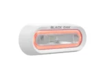 Black Oak Low Pro™ Off Road Spreader Light - Bracket Mount - White Housing - Red LED