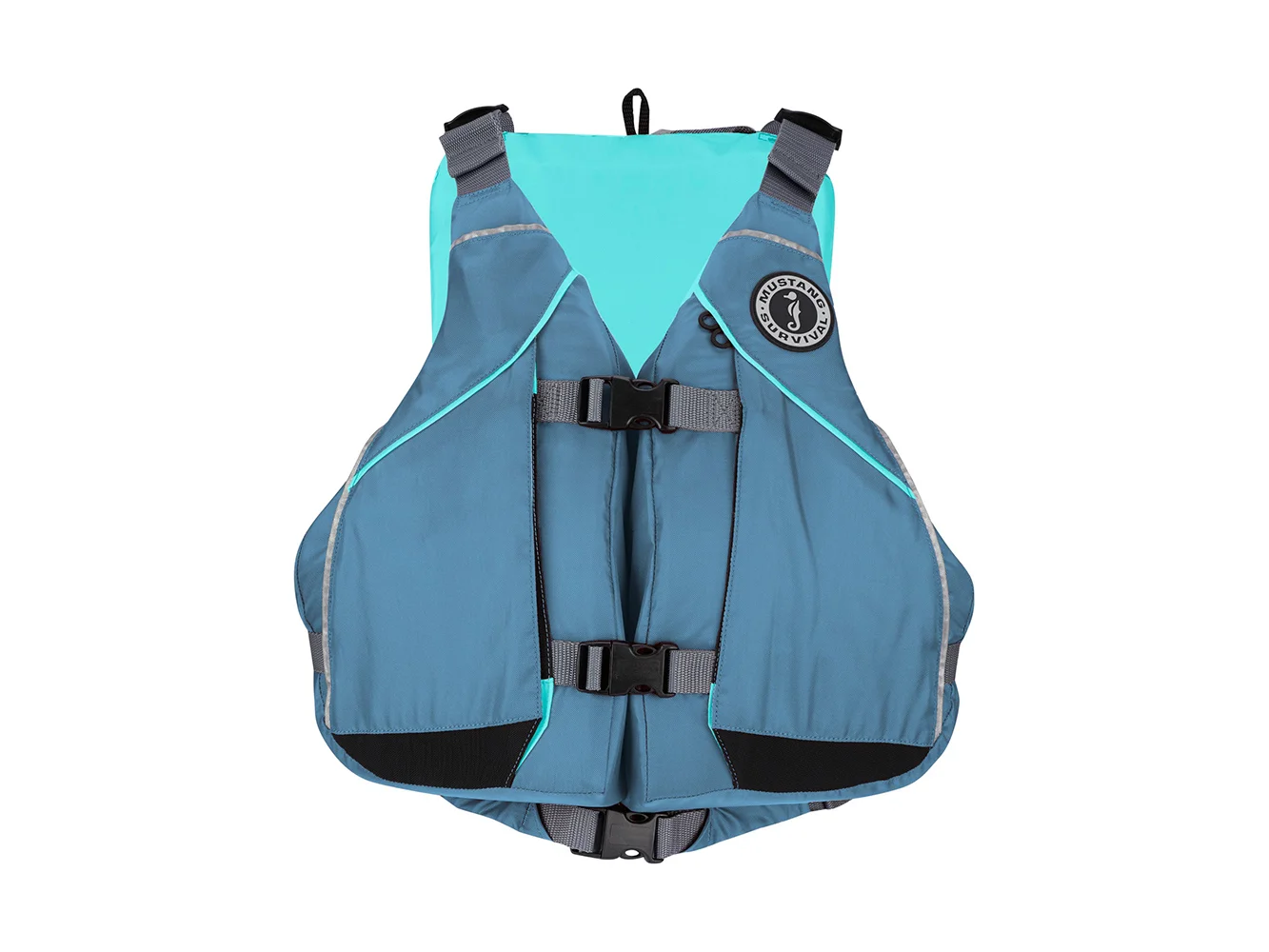 Mustang Women's Moxie Foam Life Vest - XS/S - Slate/Aqua