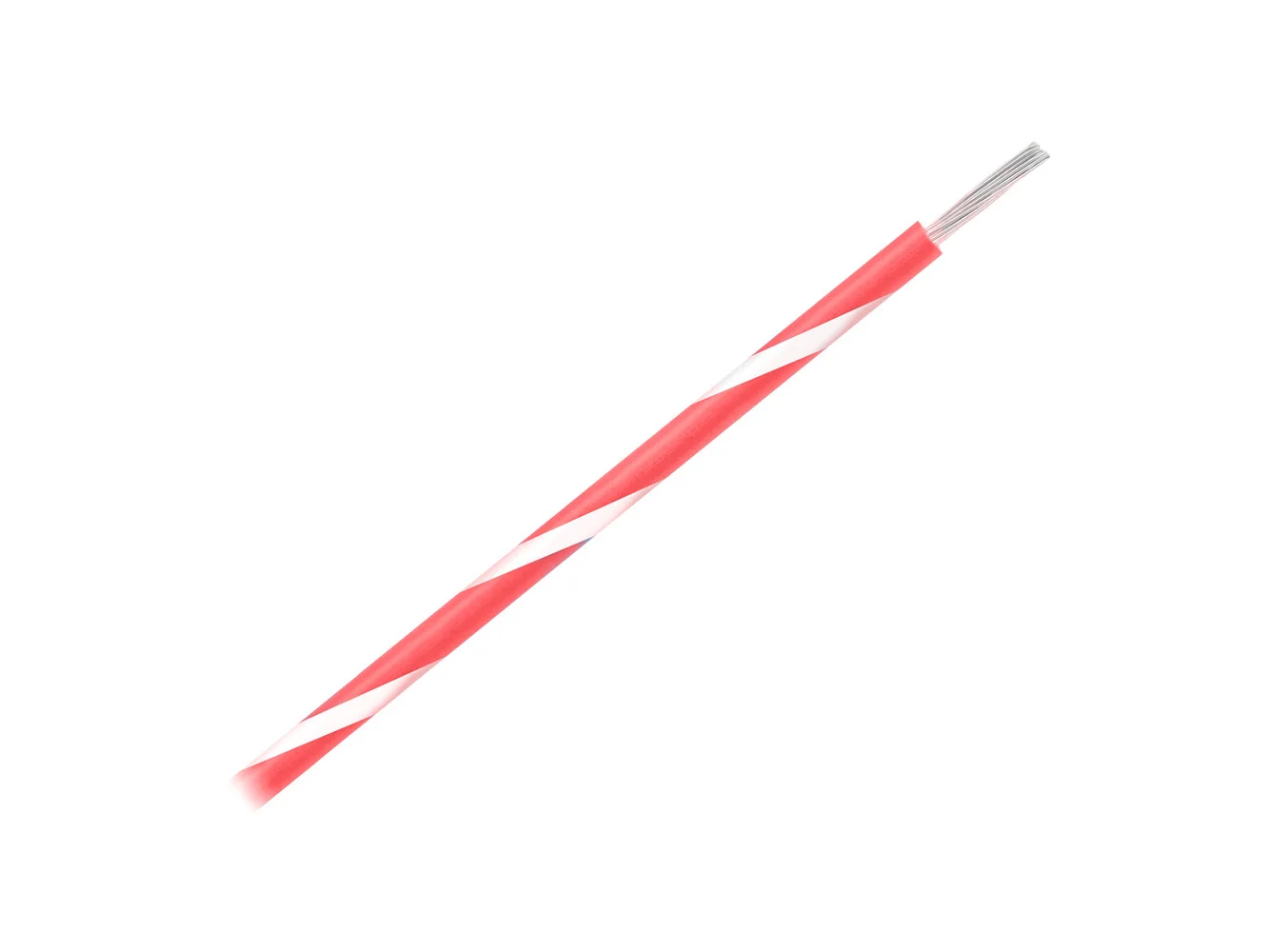 Pacer 14 AWG Gauge Striped Marine Wire 500' Spool - Red w/White Stripe