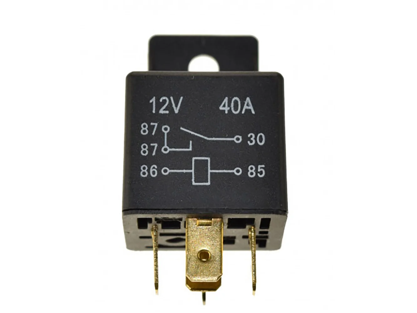 Regitar USA Relay w/Tab f/Most Engines: 30AMP, 5 Terminal, Single Pole/Double Throw