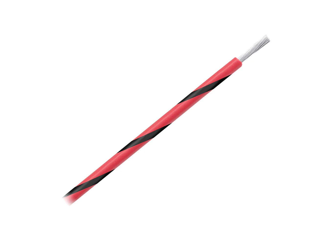 Pacer 14 AWG Gauge Striped Marine Wire 500' Spool - Red w/Black Stripe