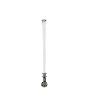 Seaview 12" Manually Folding Light Post w/316 Stainless Steel Base & LTBLED12C5 Navigation Light - White