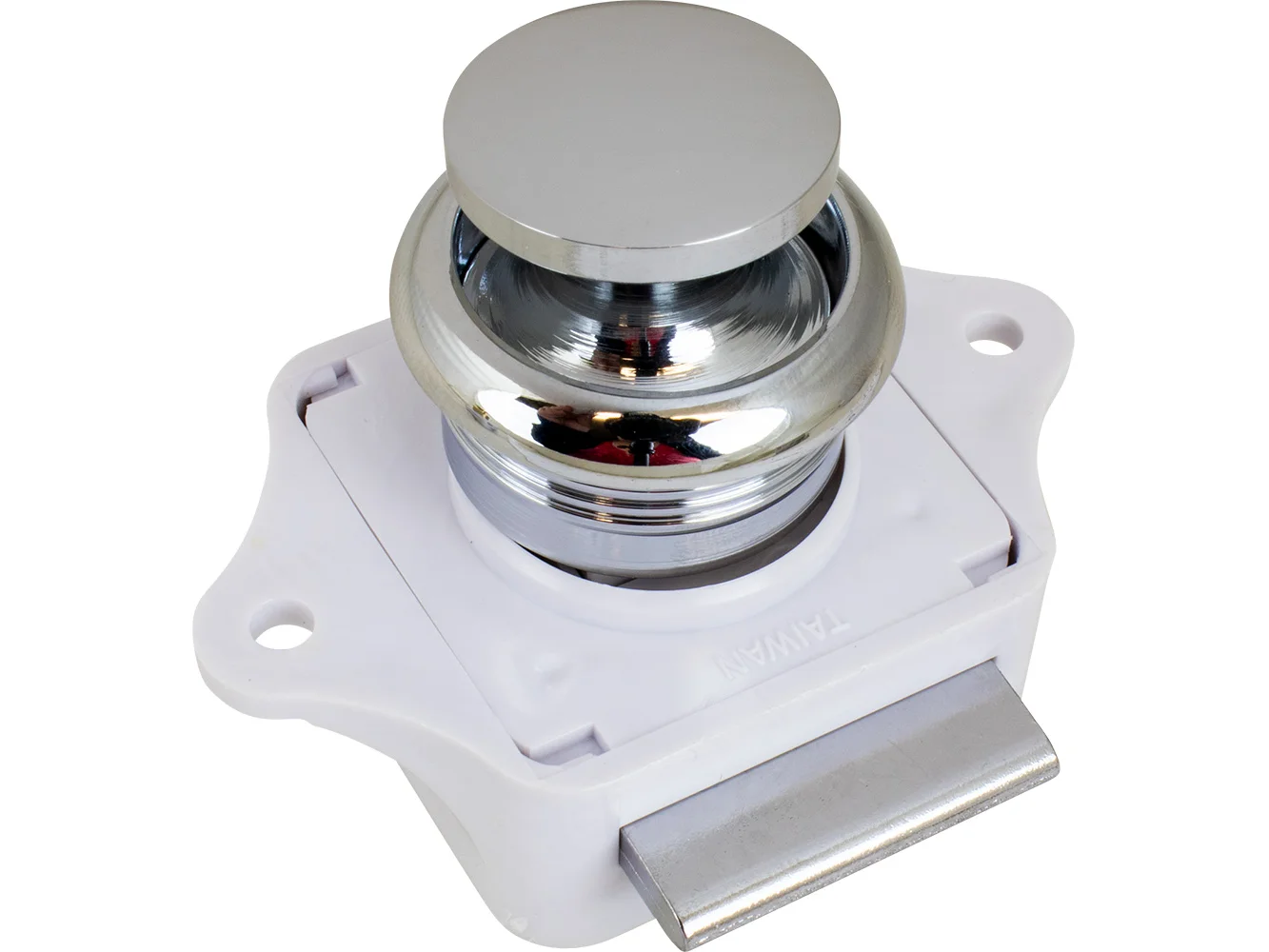 Sea-Dog Push Button Rim Latch - Chrome Plated Brass