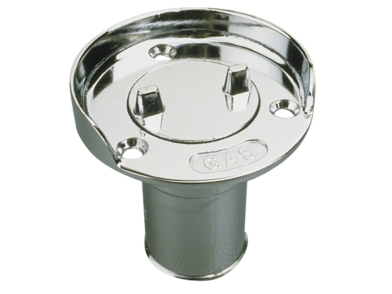 Sea-Dog Hose Deck Fill w/Splash Guard - Die Cast Zinc Chrome Plated