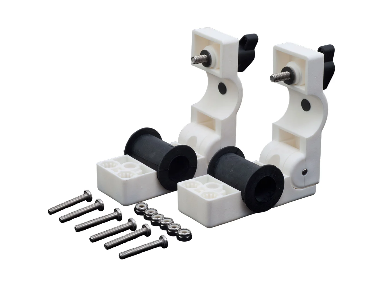 Sea-Dog Removable Round Rail Mount Clamps - Injection Molded Nylon/EDPM/Stainless Steel