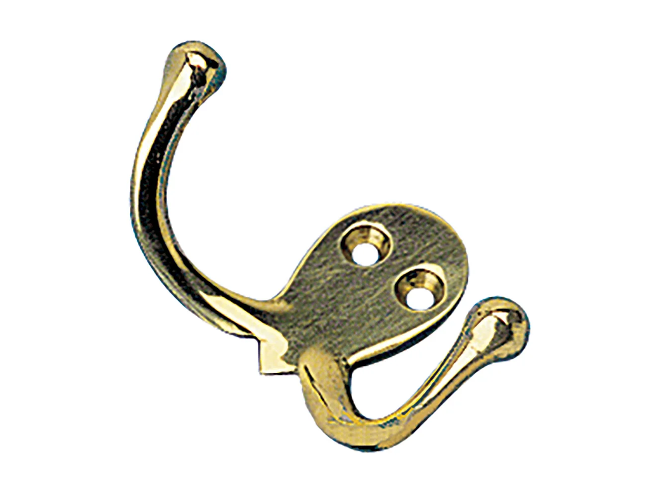Sea-Dog Double Coat Hook - Cast Brass