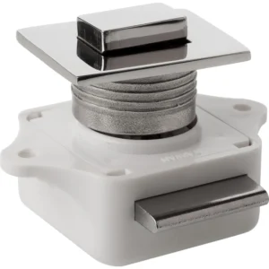 Sea-Dog Push Button Rim Latch - Square - Stainless Steel/Plastic Housing