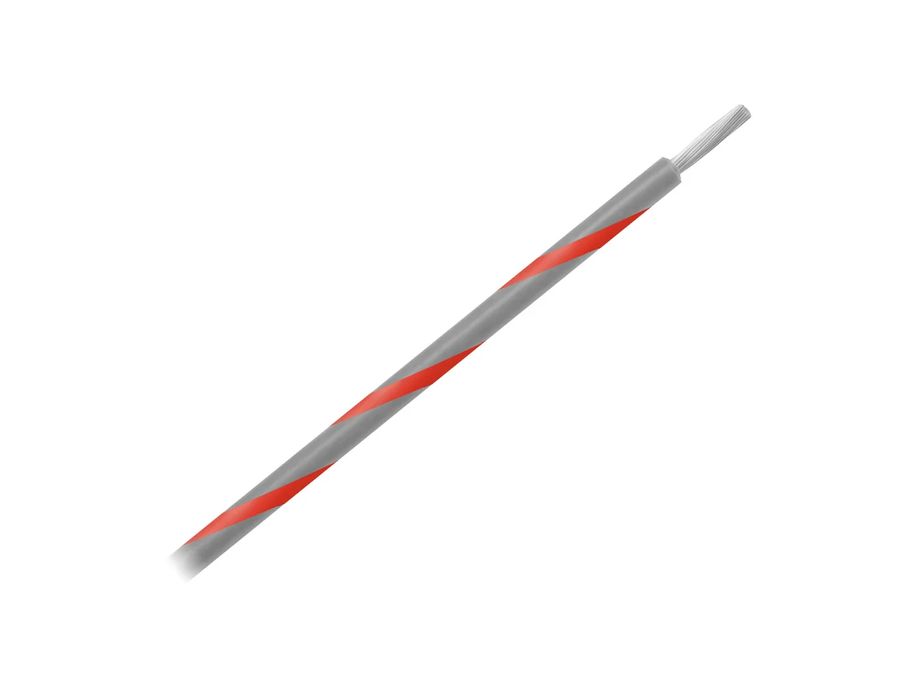 Pacer 14 AWG Gauge Striped Marine Wire 500' Spool - Grey w/Red Stripe