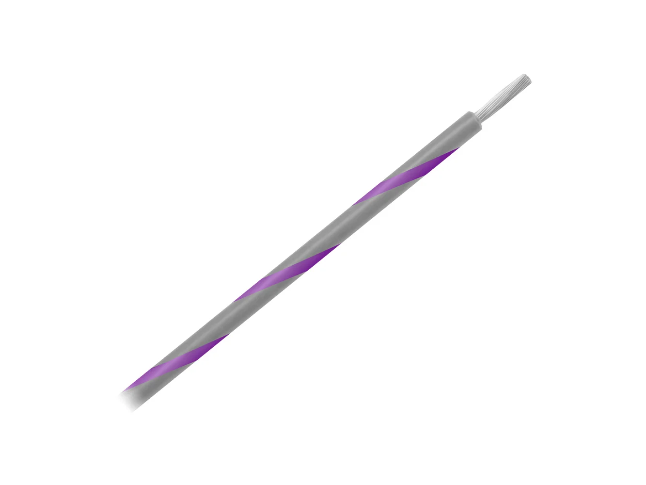 Pacer 14 AWG Gauge Striped Marine Wire 500' Spool - Grey w/Violet Stripe