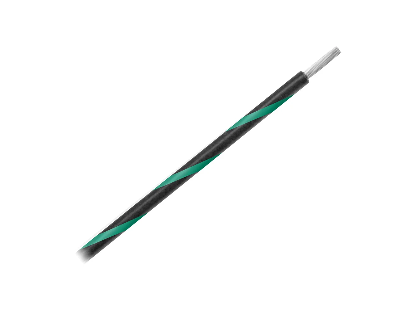Pacer 14 AWG Gauge Striped Marine Wire 500' Spool - Black w/Green Stripe