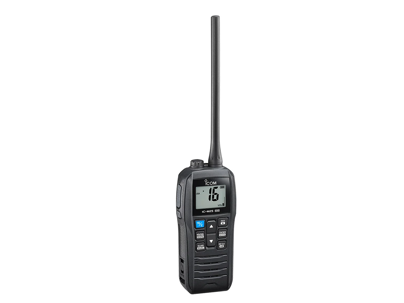 Icom IC-M25 EVO Handheld VHF Radio - Black