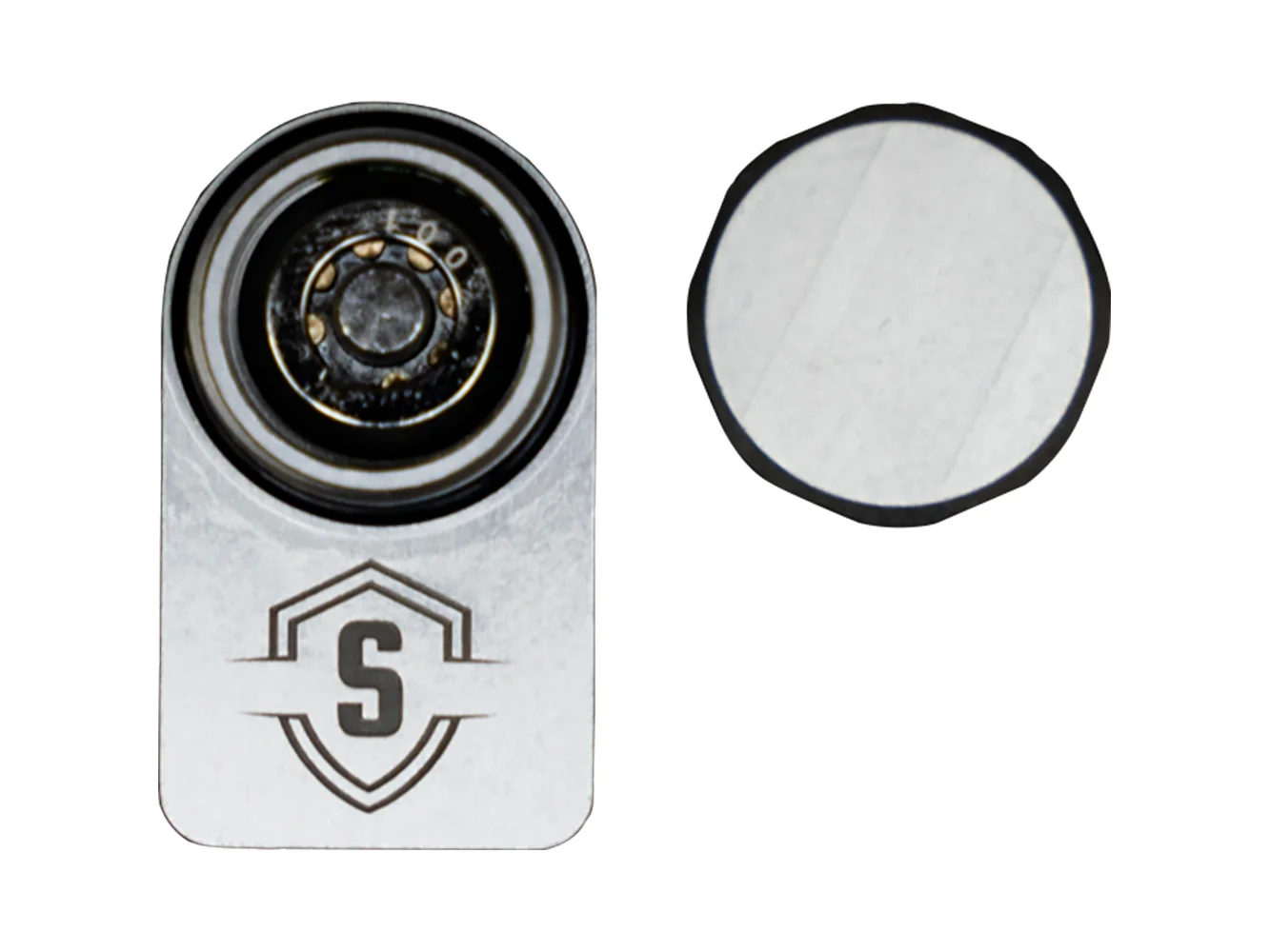 Secure Outdoors Elite Lock - Single - Minn Kota QRB - Silver
