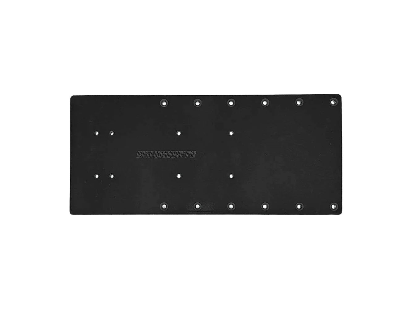 Sea Brackets 18" Straight Trolling Motor Plate - Black