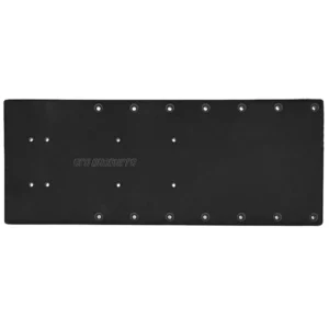 Sea Brackets 20" Straight Trolling Motor Plate - Black