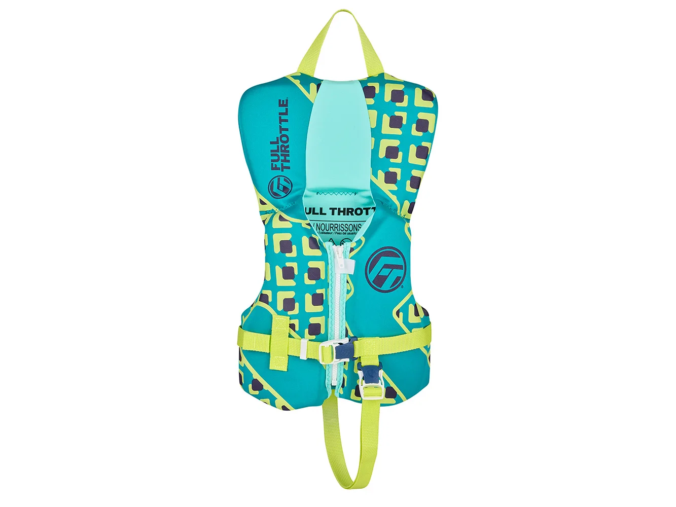 Full Throttle Infant Rapid Dry Life Jacket - Aqua