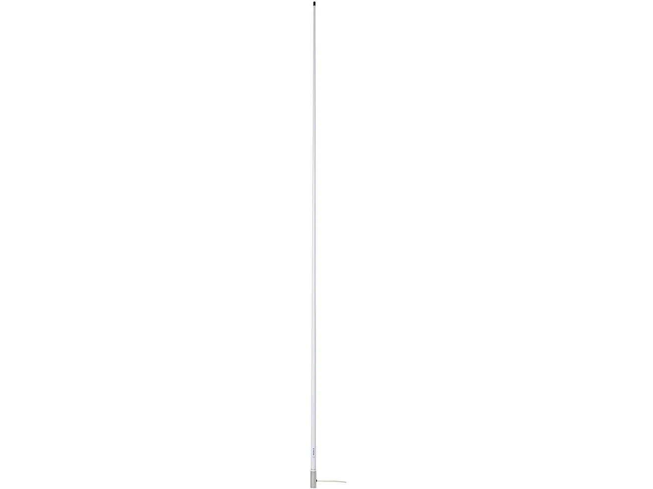 Scout 8' White VHF Antenna 6dB Stainless Steel Ferrule w/5M RG-58 Coax Includes PL-259 KS-42