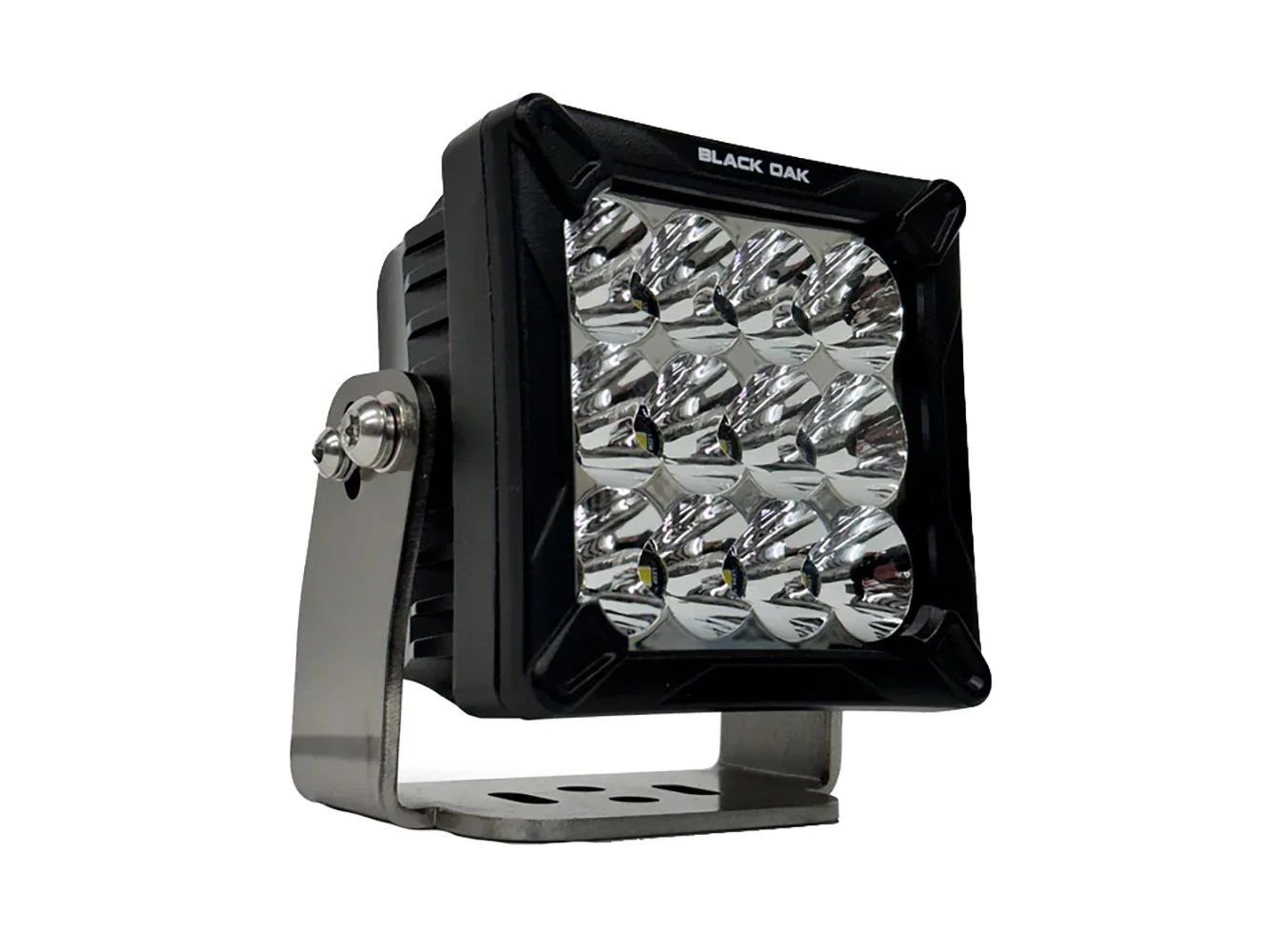 Black Oak 4" LED Pod Light - Black Housing - Bracket Mount - 120W - Combo Beam