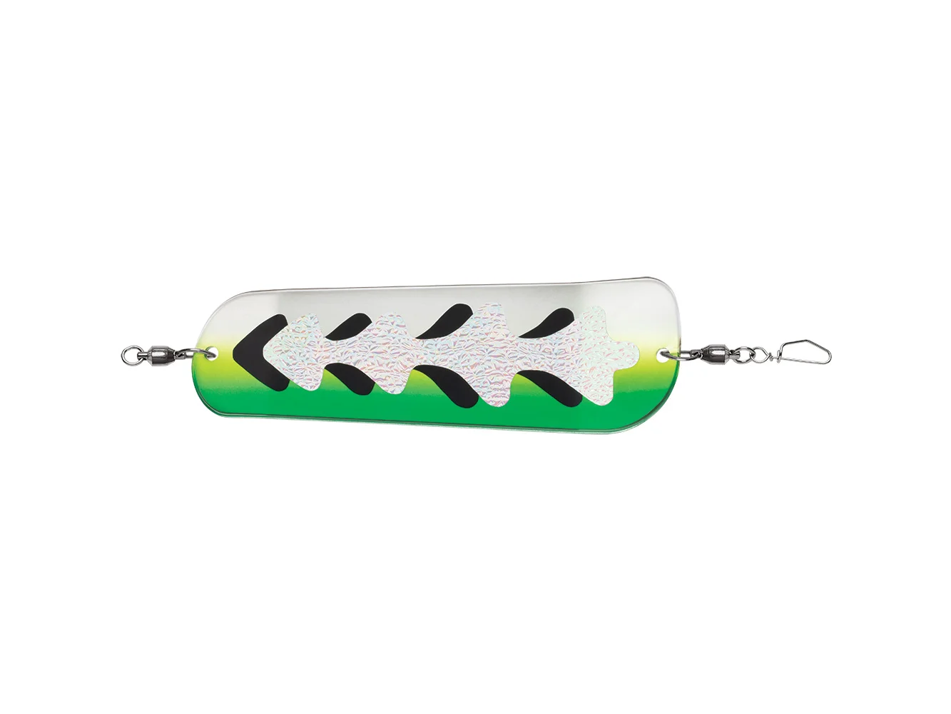 Luhr-Jensen Money Roll Flasher - 11" - Glow Biohazard