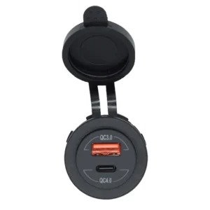 Bluewater Round Dual USB/USB-C Charger