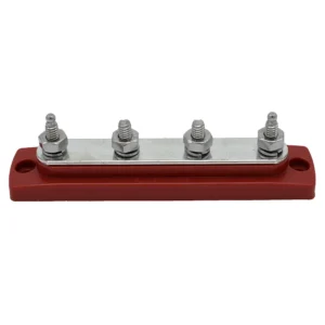 Bluewater Common Stud Busbar 4 Gang - Red