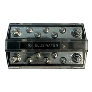 Bluewater 10 Position 150AMP 1/4" Busbar w/Cover