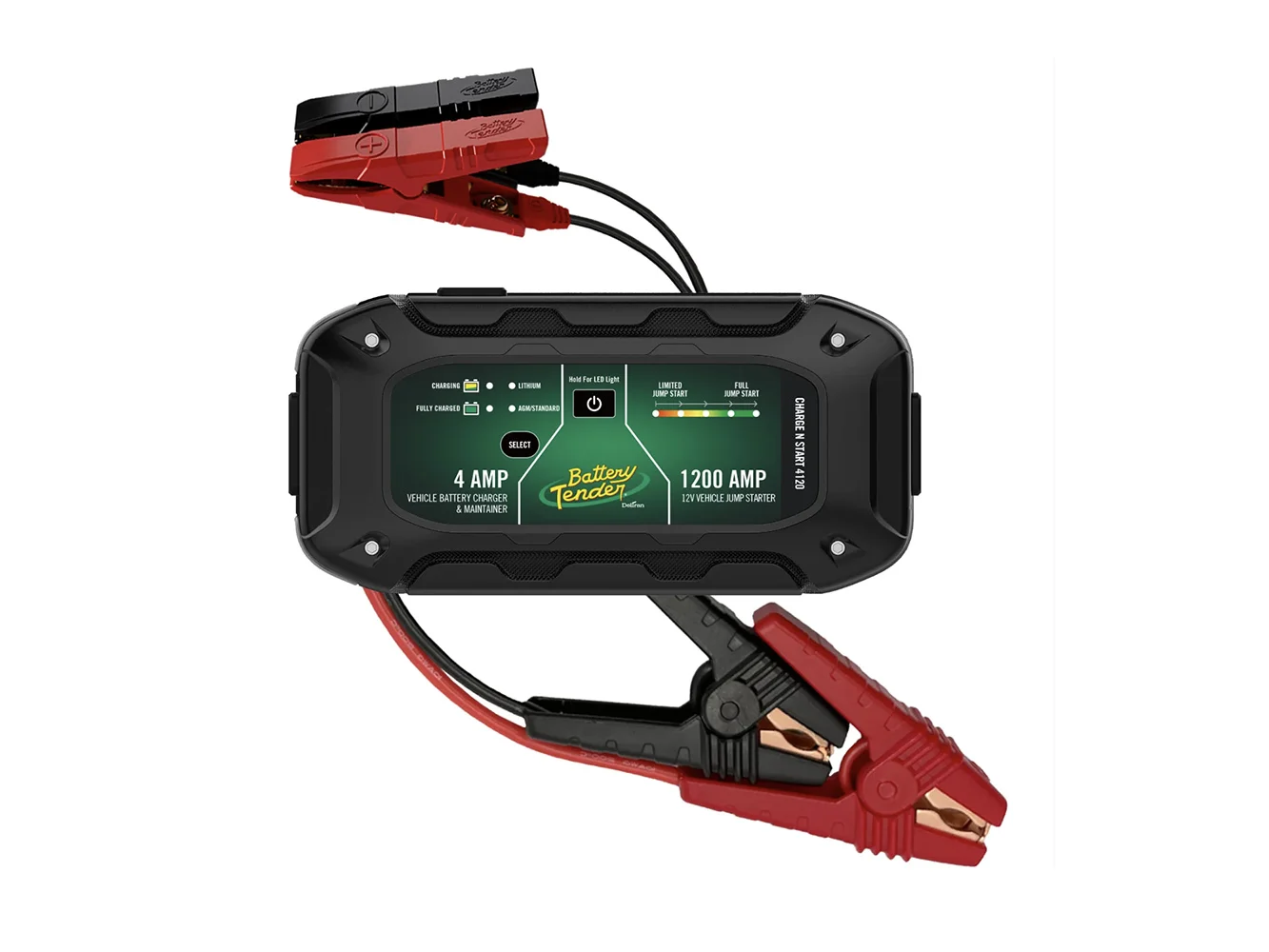 Battery Tender Charge N Start 4120 4 Amp Battery Charger & 1200 Amp Jump Starter