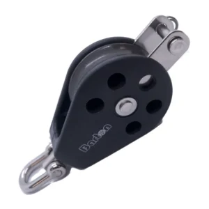 Barton Size 3 45mm Plain Bearing Pulley Block Single Swivel & Becket